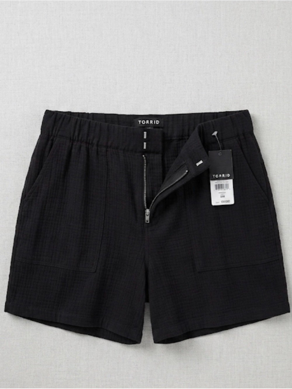 torrid Deep BLACK gauze shorts 😘